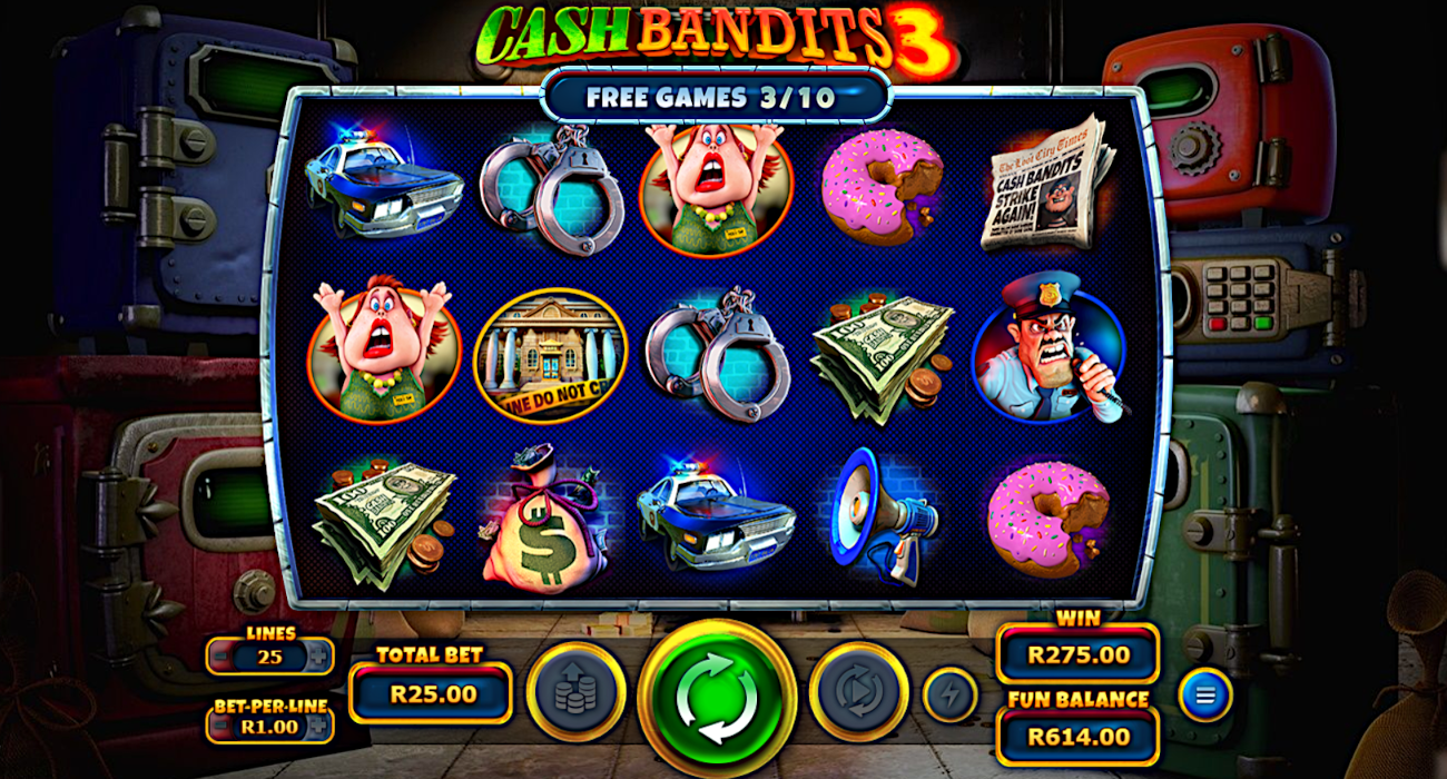 Punt Casino slot games include the fast and furious Cash Bandits 3 with a 50,000x max win and up to 390 free spins awarded at once.