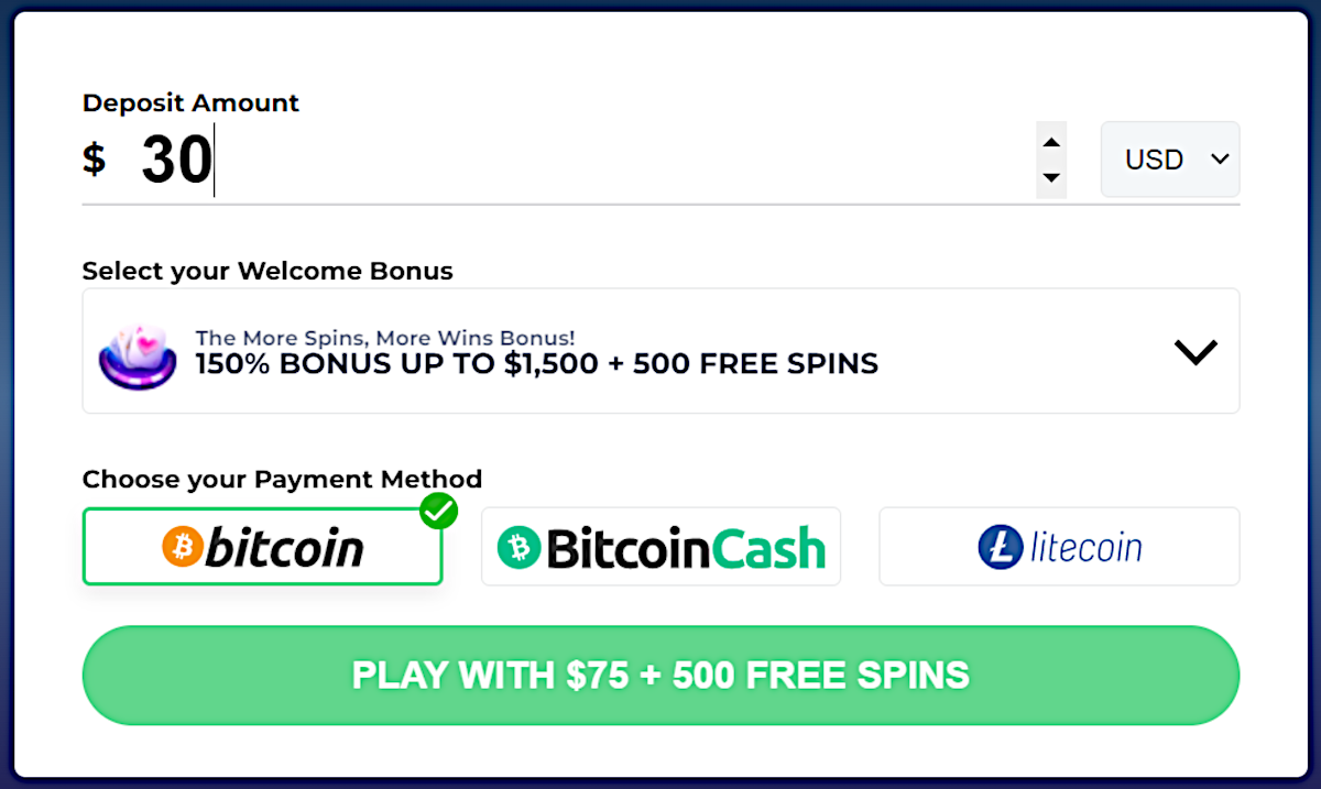 Welcome bonus Punt Casino promo codes can be claimed using the quick and easy deposit window on the casino homepage.