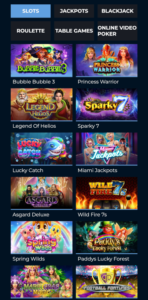Punt Casino offers over 200 mobile-friendly casino games from RealTime Gaming, which can be played from any smartphone or tablet.