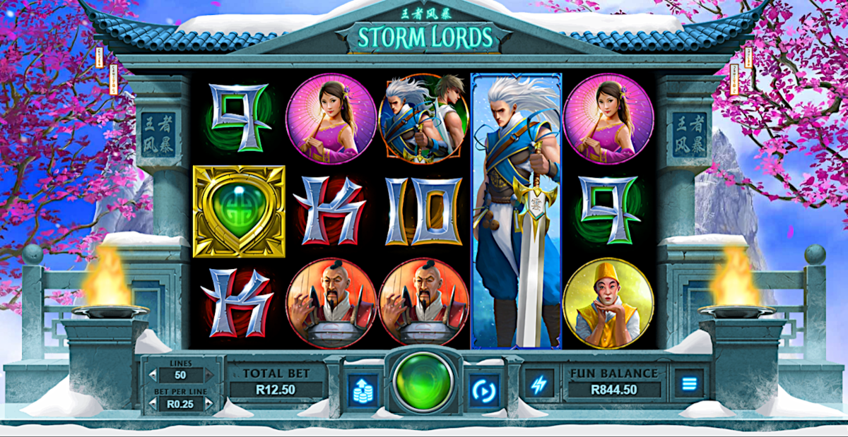 Finishing off the list of horse racing slots at Punt Casino is Storm Lords slot with exciting bonus features and big wins.
