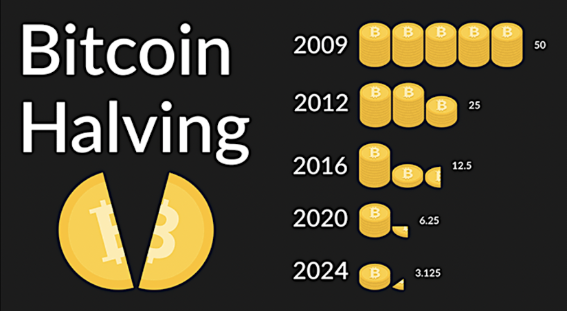 Bitcoin Halving takes place every 4 years and sees the reward for verifying a single block on the network reduced by 50% for miners.