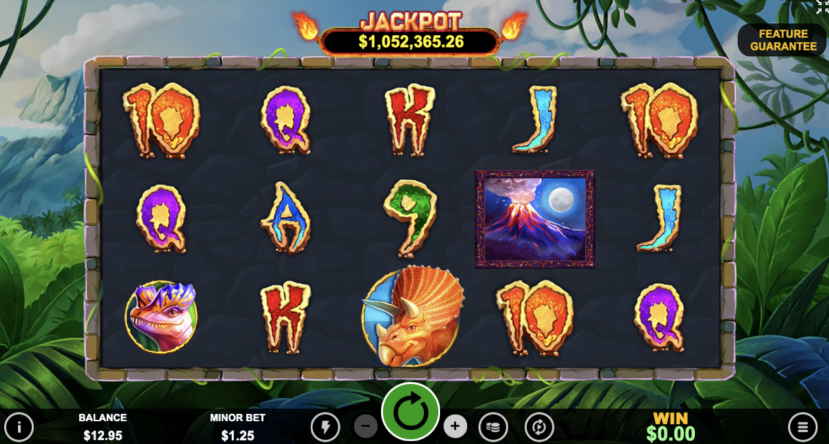 One of the biggest progressive jackpots at Punt Casino can be won on Megasaur slot.