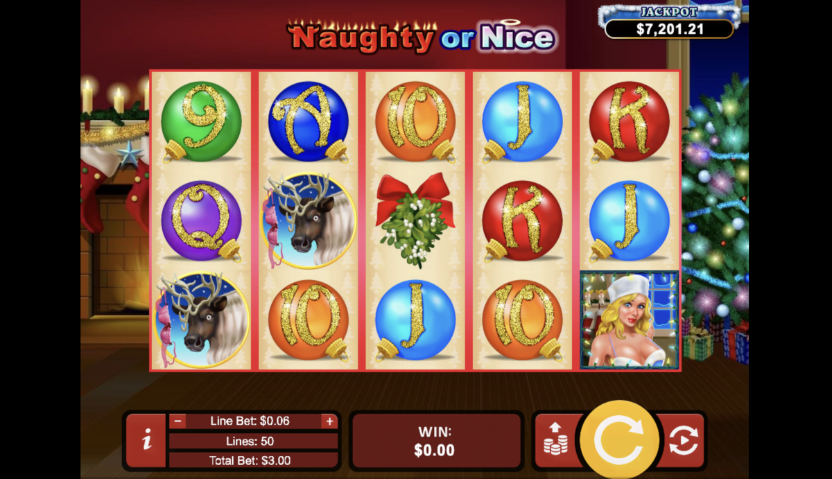 Naughty or Nice slot at Punt Casino offers 2 opportunities to win a progressive jackpot.