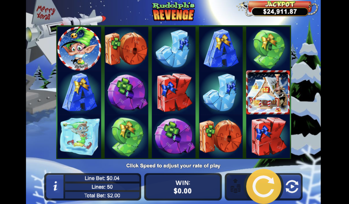 Punt Casino’s progressive jackpot games include Rudolph’s Revenge slot with a quirky theme.