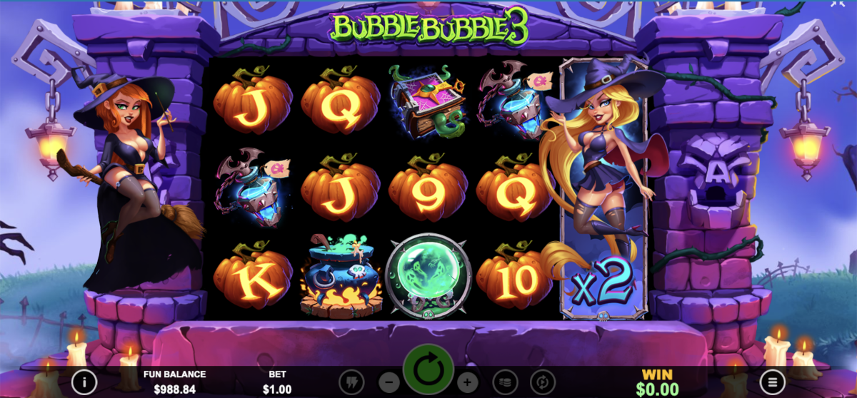 Bubble Bubble 3 slot game at Punt Casino offers free spins and multipliers.