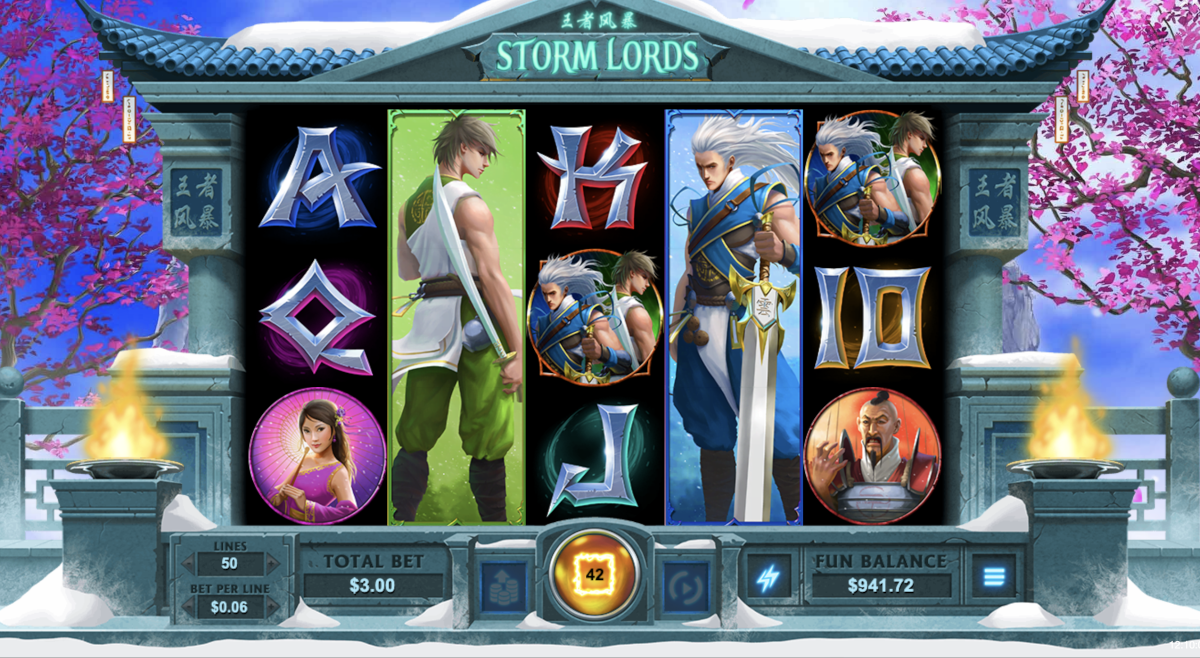 Storm Lords slot is one of the top 5 anime slots at Punt Casino with a max win of 50,000x bet per line.