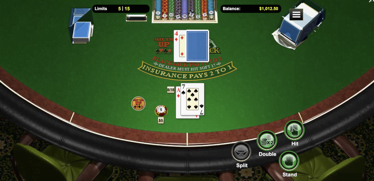 Punt Casino blackjack games include Suit ‘Em Up Blackjack from RealTime Gaming.